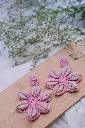 Cherry blossom flower handmade earrings