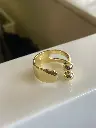 Elegant Adjustable Round Ring