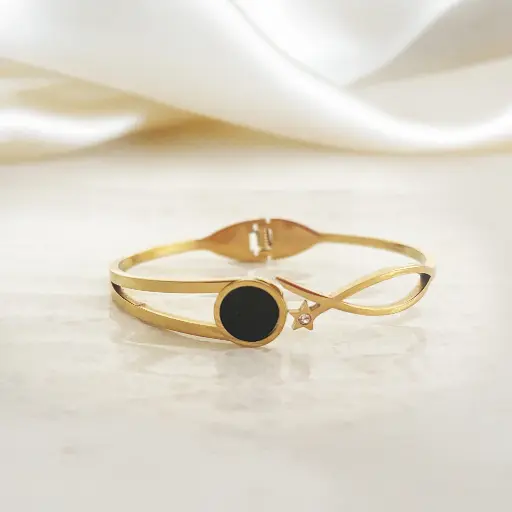Black Star Cuff Bracelet
