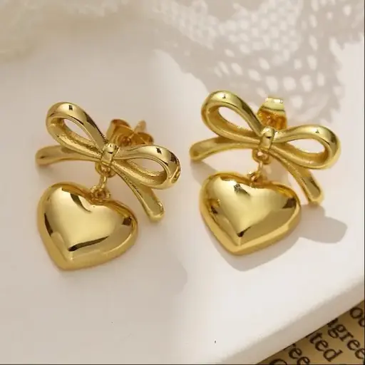 Bow tie earrings